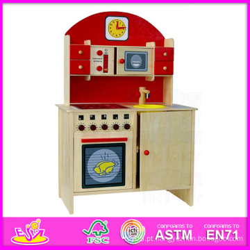 2014 nova e popular crianças brinquedo da cozinha, venda quente de madeira Play Kitchen para crianças, alta qualidade produto madeira cozinha conjunto W10c068